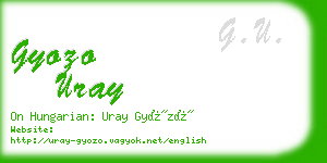 gyozo uray business card